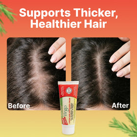 The Roots Naturelle Edge Regrowth Cream texture for easy application