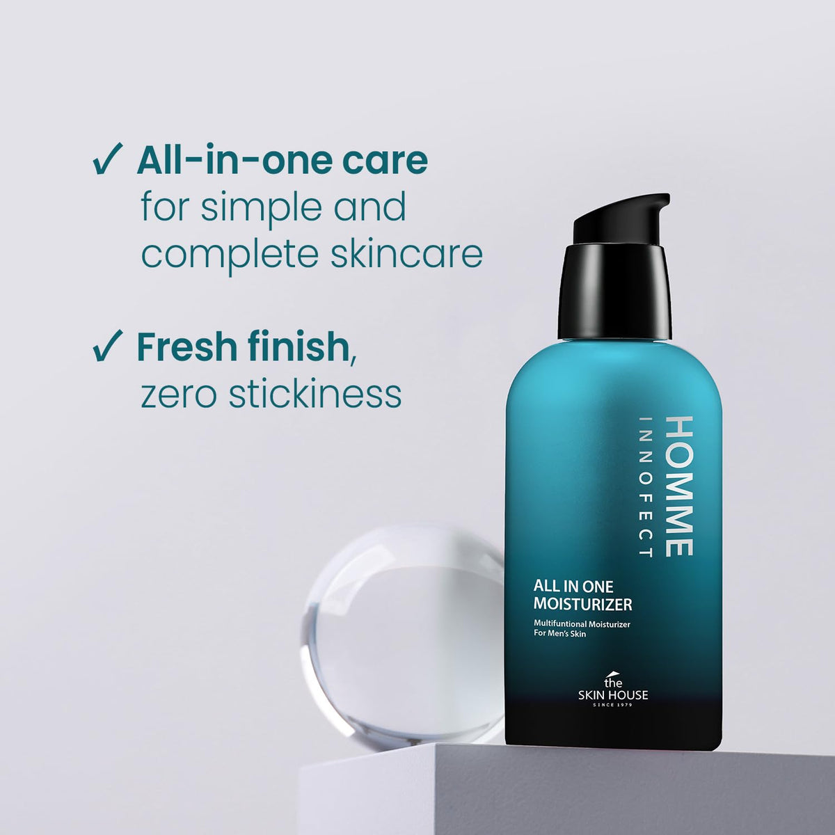 Travel-size Innofect moisturizer by The Skin House for easy carry-on skincare