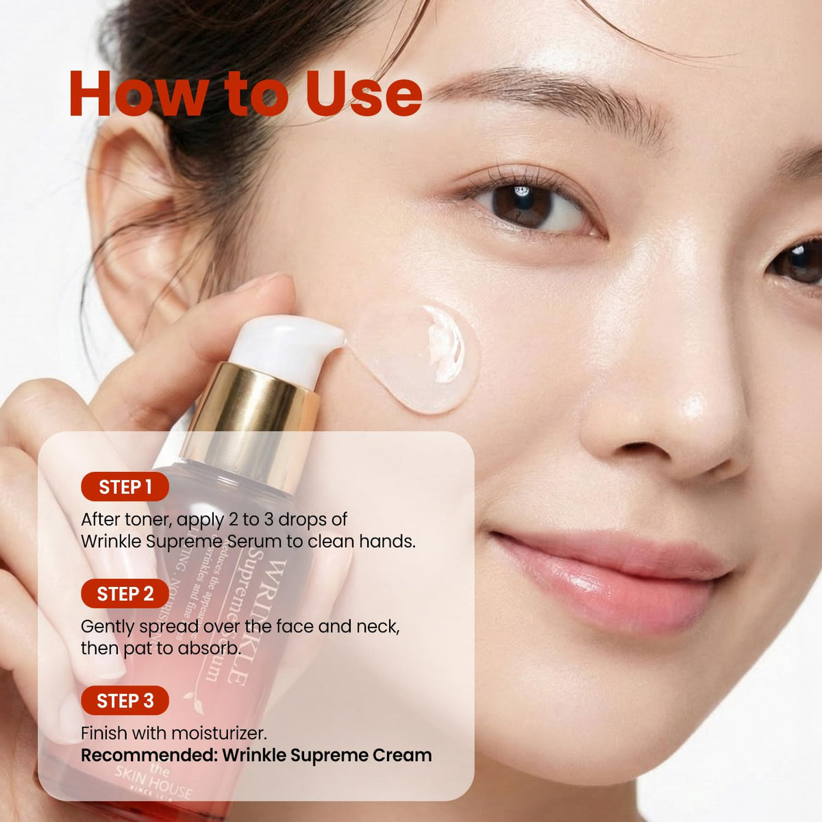 THE SKIN HOUSE size comparison with 1.69 fl oz bottle showing portable daily use