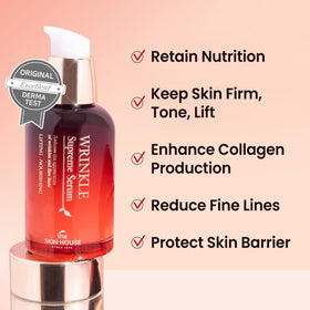 The Skin House Wrinkle Supreme Serum absorbed quickly during daily routine.
