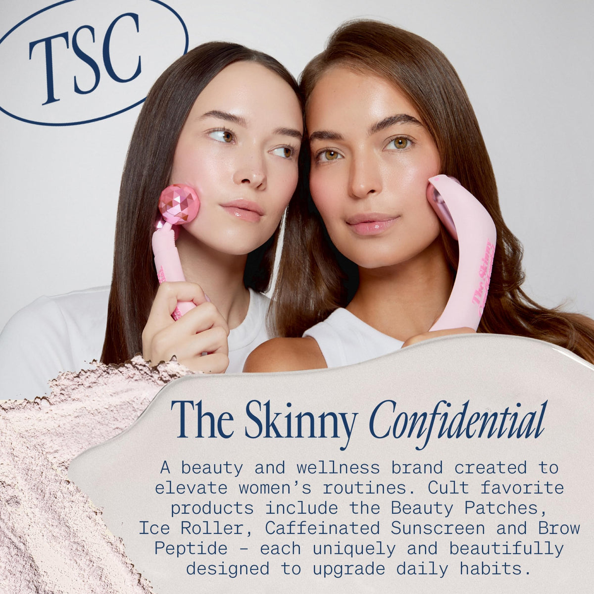The Skinny Confidential disposable towels on bathroom counter, ready for your skincare routine.