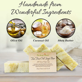 The Soap Haven Tea Tree Soap Bar for hands and body daily care.