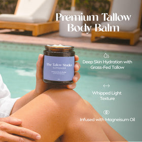 Parent applying balm to child as part of a gentle nightly routine
