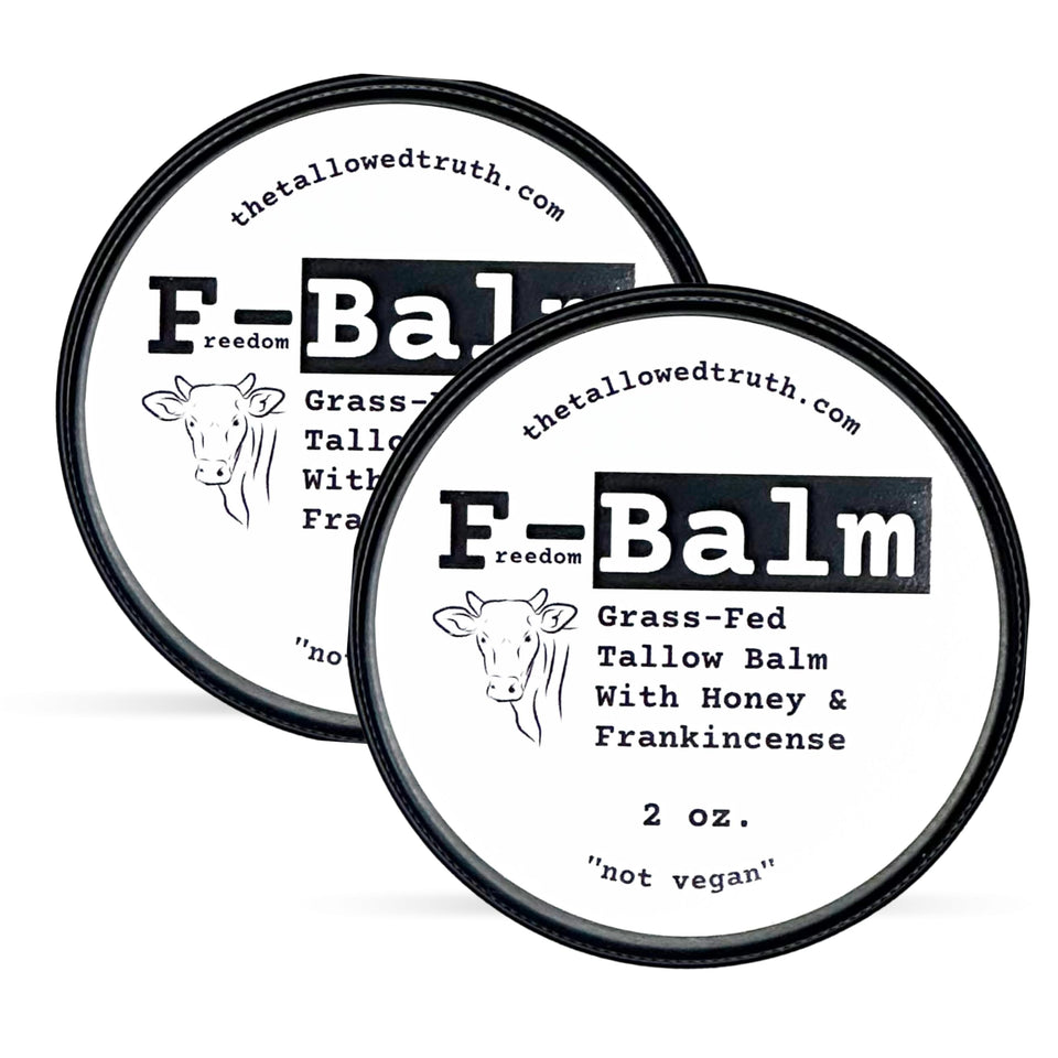 The Tallowed Truth F-Balm Original Face: lightweight hydration for daily skincare.