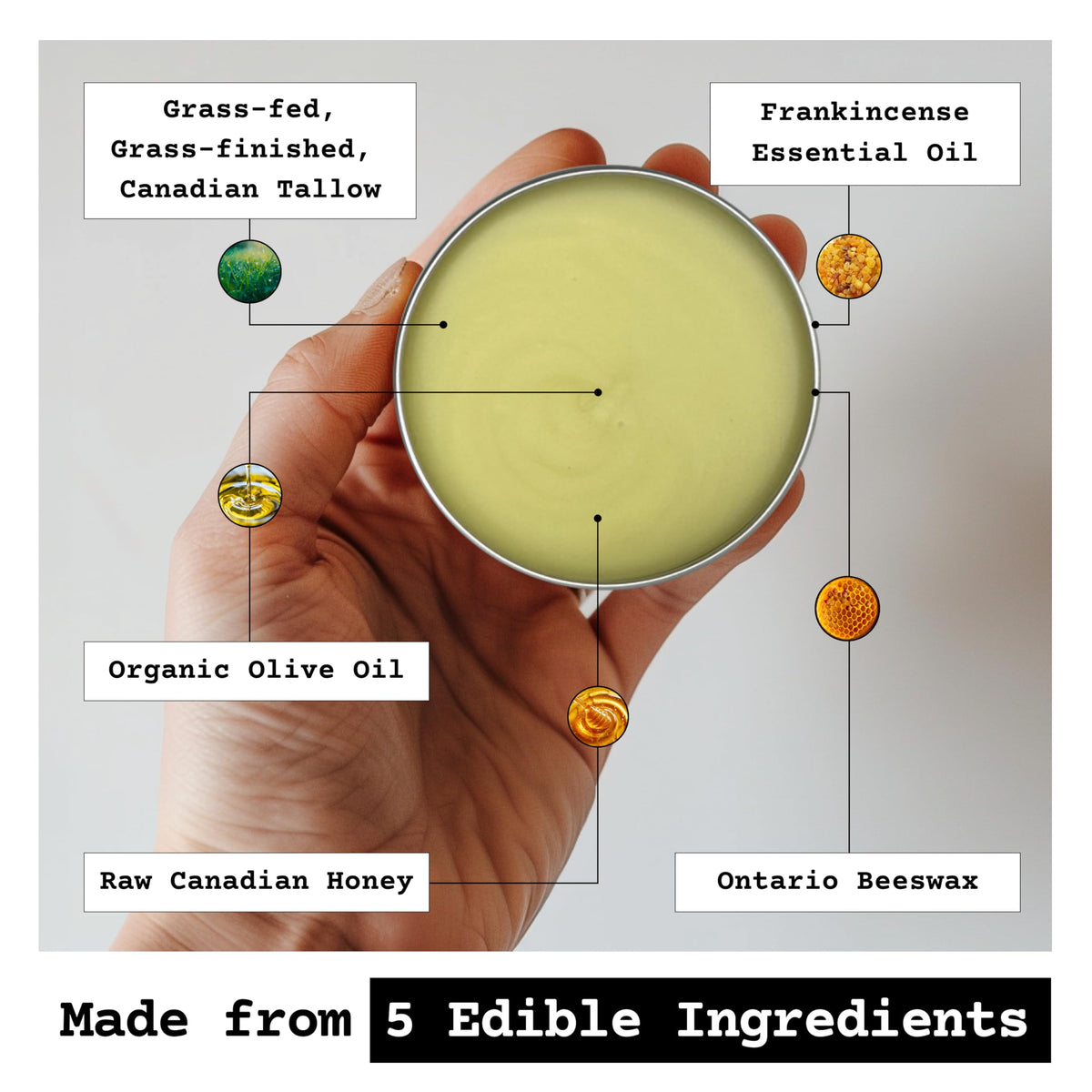The Tallowed Truth F-Balm Texture: smooth glide for easy application.