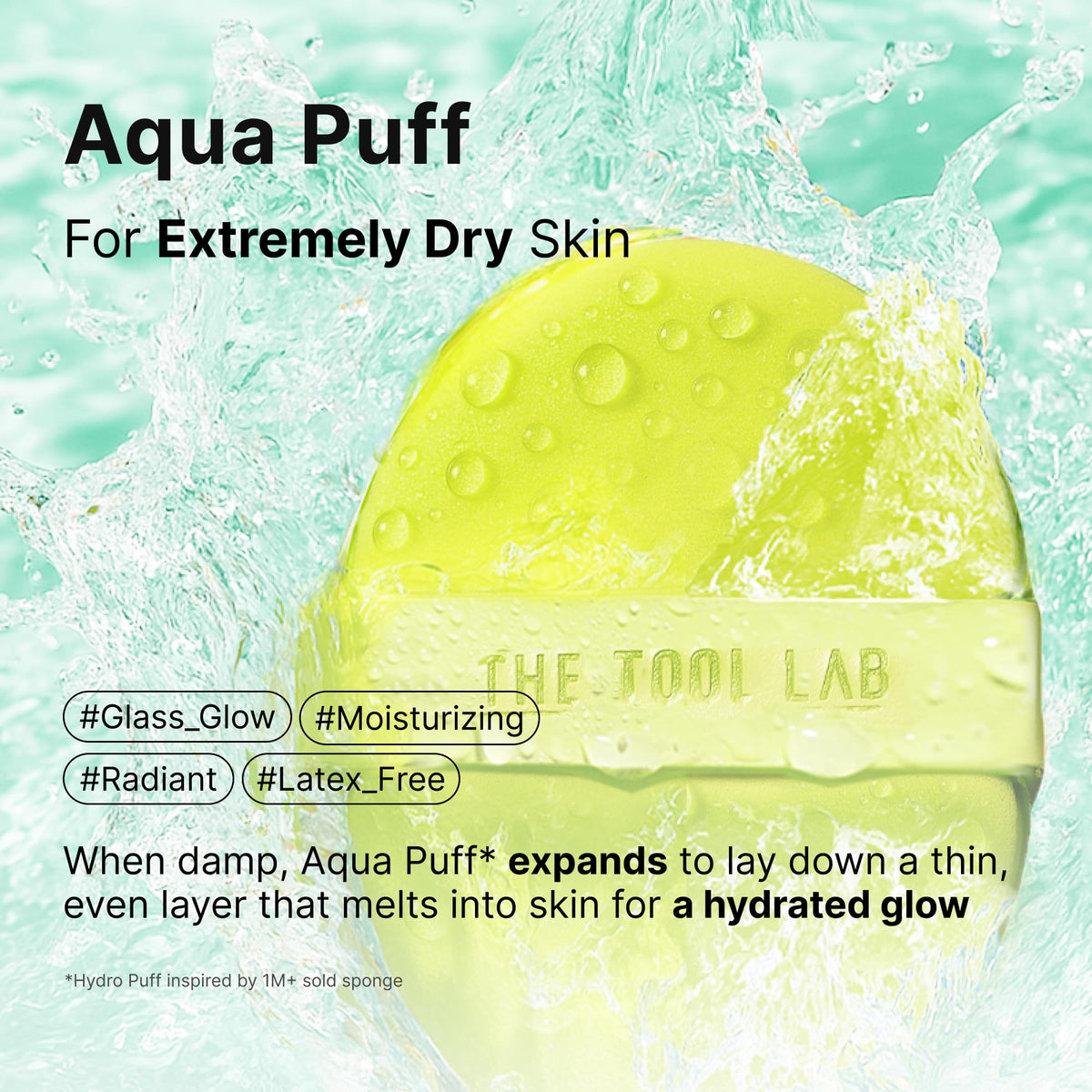 The Tool Lab Airy Puff provides a soft, diffused look on sensitive skin.
