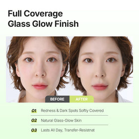 THE TOOL LAB Aqua Fitting Duo puff blends concealer with precision