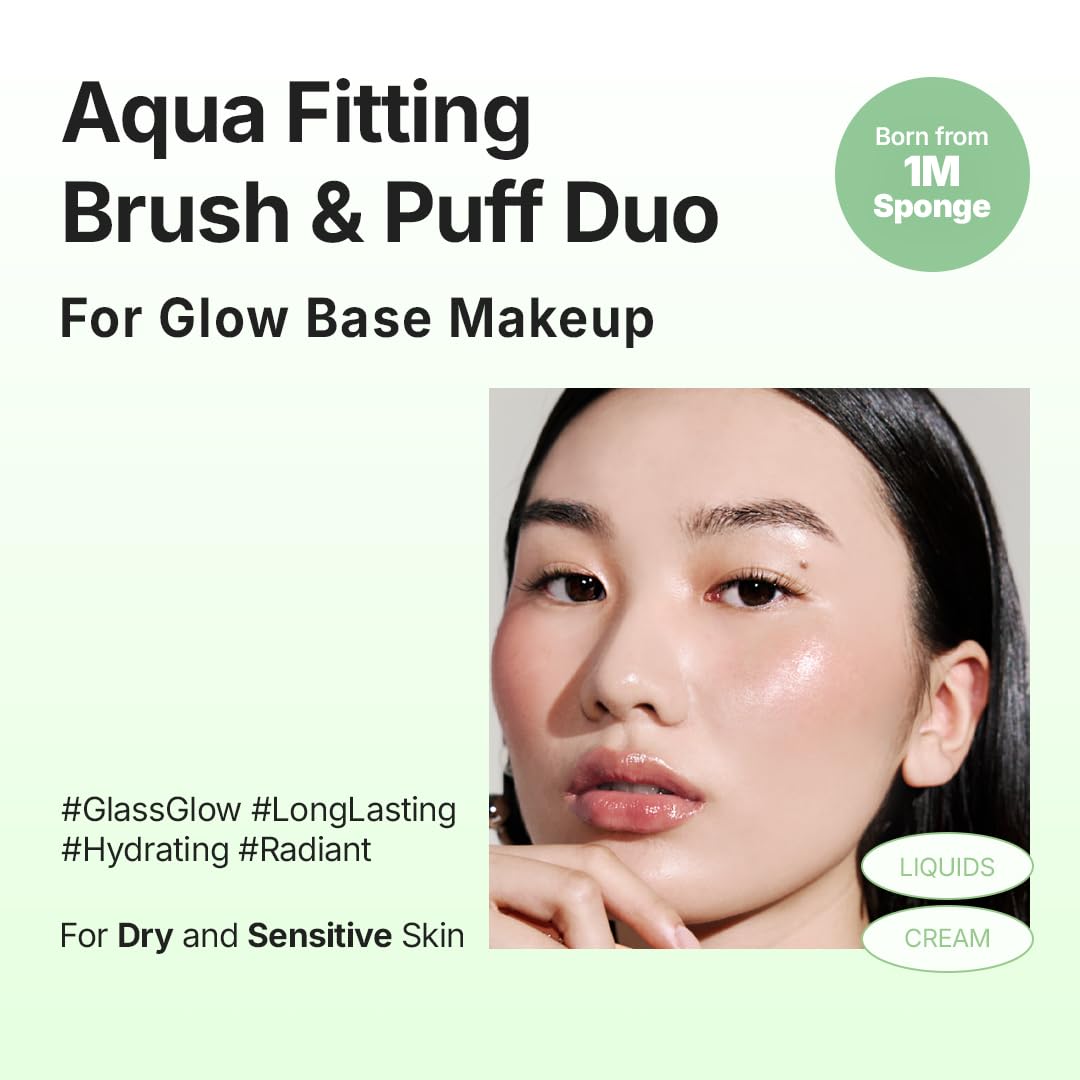 THE TOOL LAB Aqua Fitting Duo 1.1-inch flat brush for precise blending