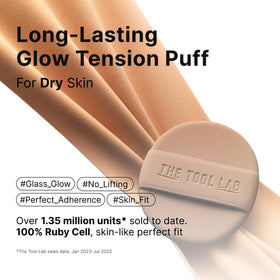 THE TOOL LAB Aqua Puff highlighted for intense hydration, ideal for very dry skin.