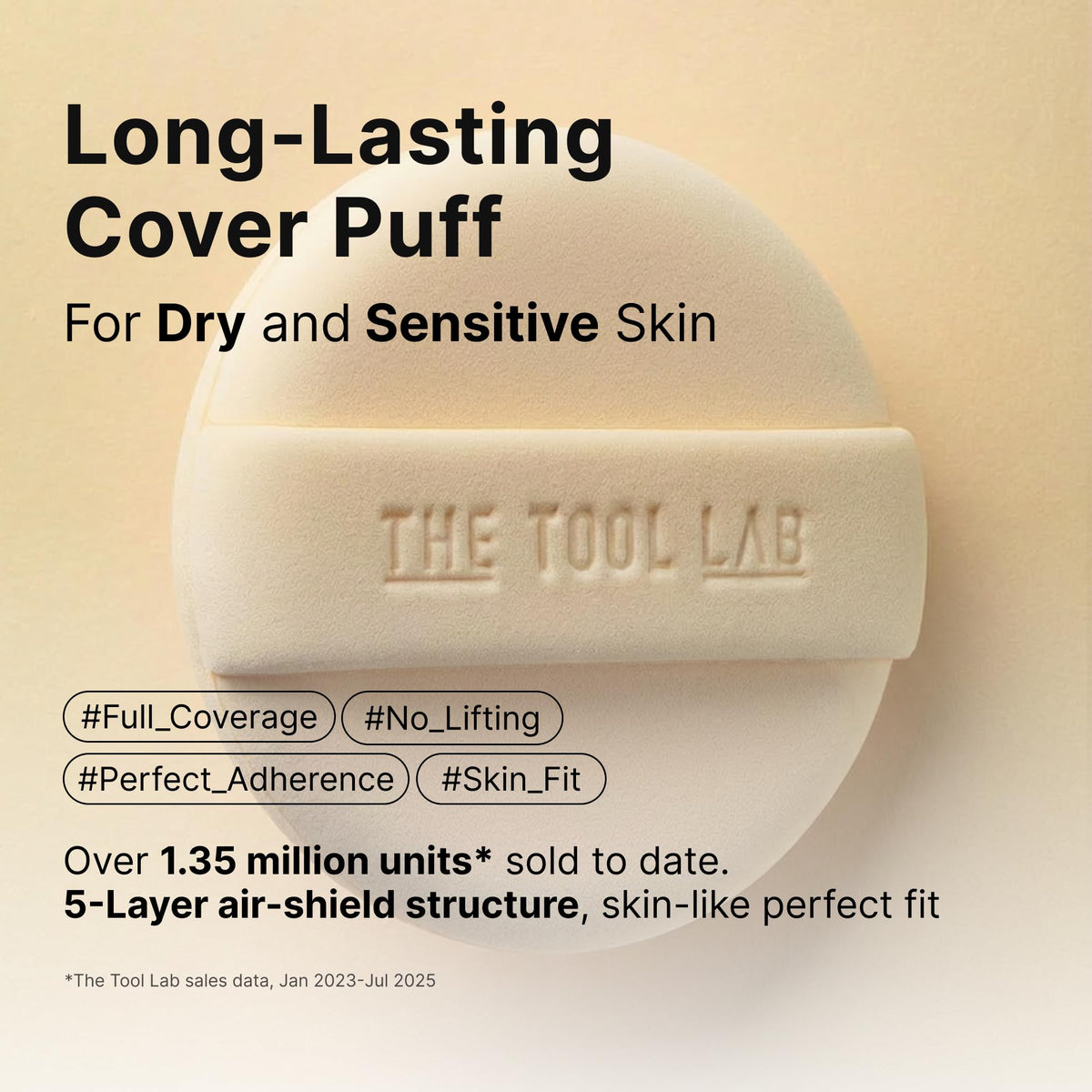 THE TOOL LAB Rubycell Puff image focusing on premium material for smooth pickup.