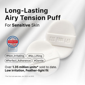 The Tool Lab Rubycell texture enhances product pickup and blending.