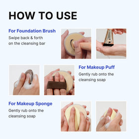 THE TOOL LAB Tool Cleansing Soap brush head gently removes residue while protecting bristles