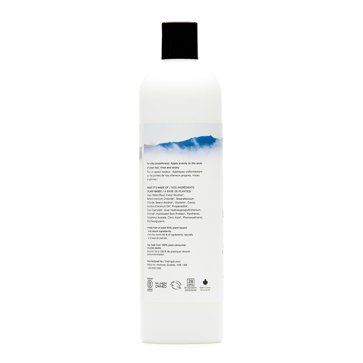 The Unscented Company Daily Conditioner being applied to hair during routine for gentle moisturization
