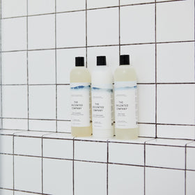 The Unscented Company packaging communicates dye-free, cruelty-free care with eco-friendly design