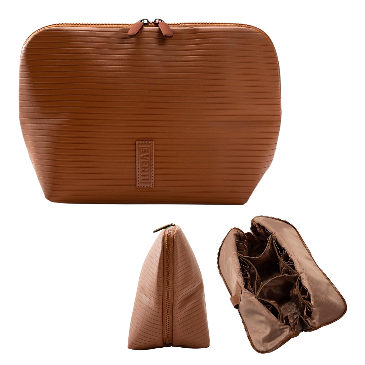 The Verti fold-down panel open demonstrates quick access to items during travel.