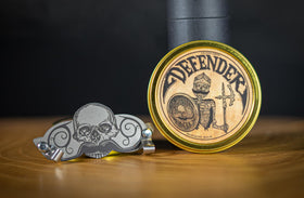 The Vintage Grooming Co Defender mustache guard clip protects your mustache while you sip.