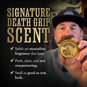 The Vintage Grooming Co kit setup showing natural care essentials for grooming