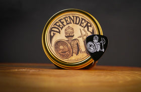 The Vintage Grooming Co moustache finish with subtle sheen