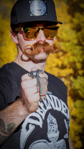 The Vintage Grooming Co travel-friendly tool fits into pockets for quick fixes