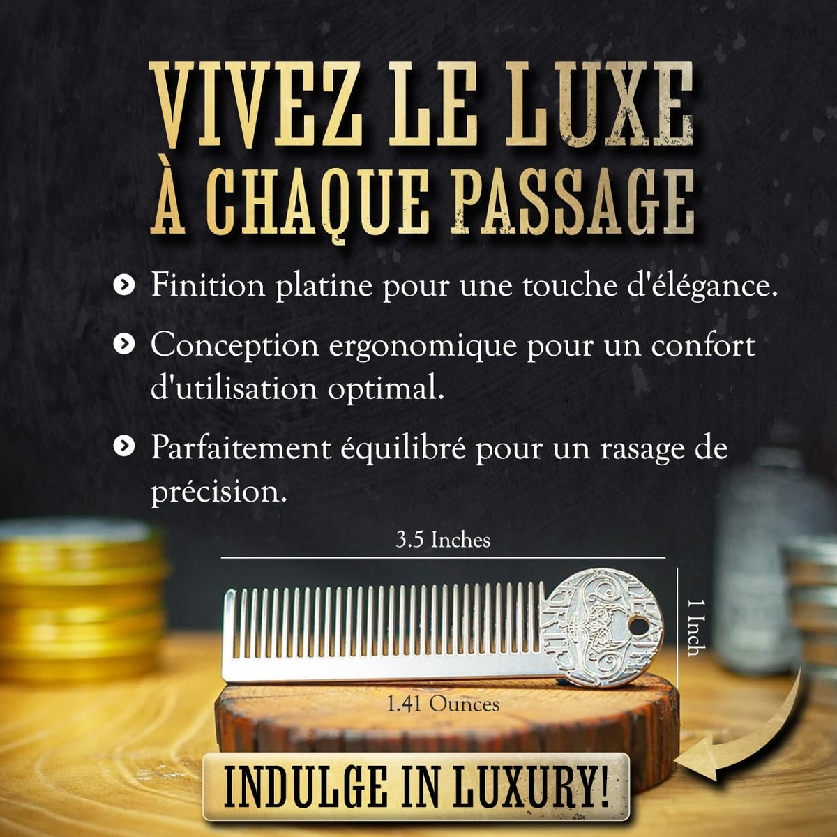 The Vintage Grooming Co travel friendly grooming tool ready for on the go styling