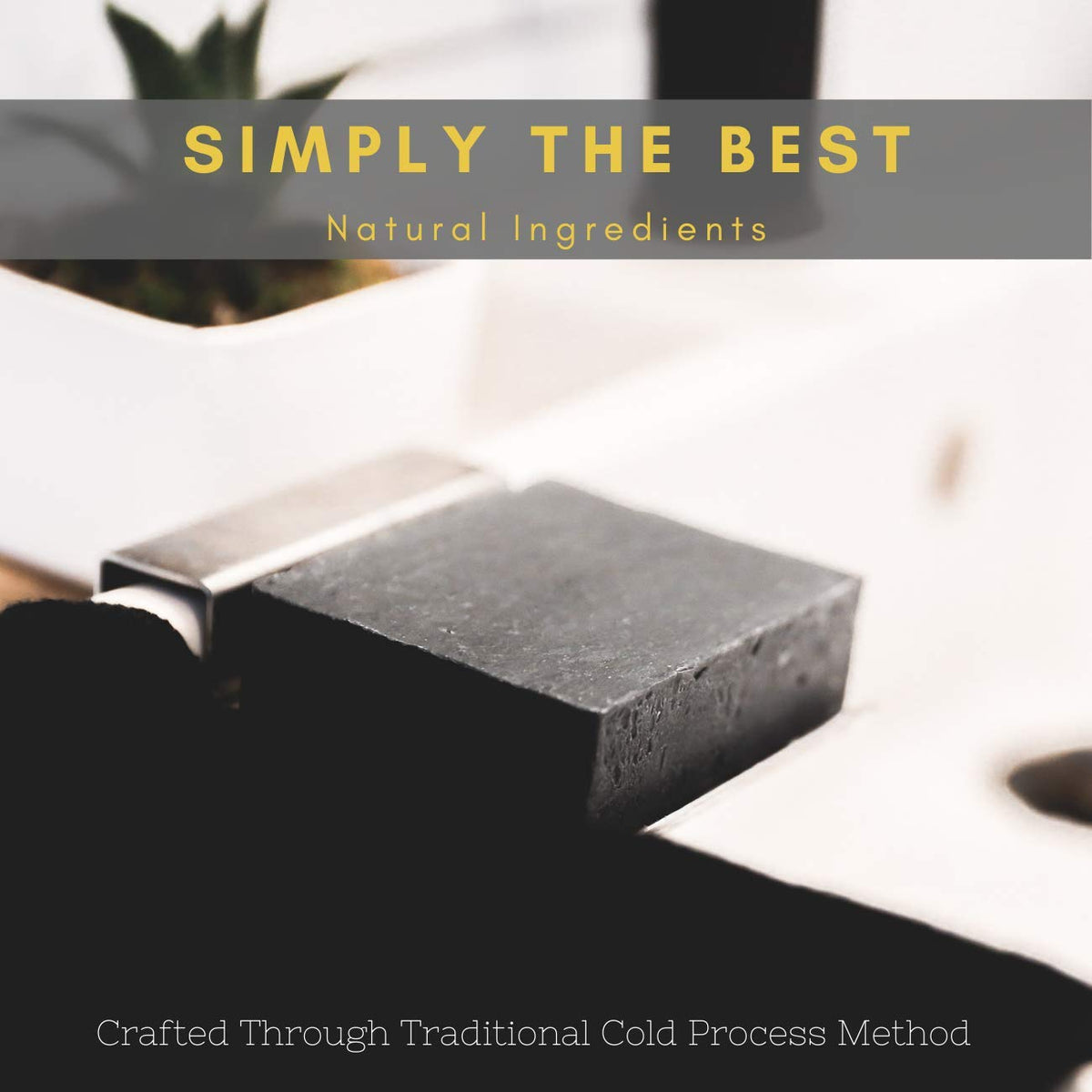 The Yellow Bird handmade charcoal soap reflects small-batch craftsmanship with natural ingredients.