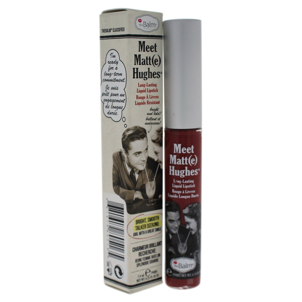 theBalm Meet Matt(e) Hughes lipstick applies smoothly for bold color with a comfortable matte finish