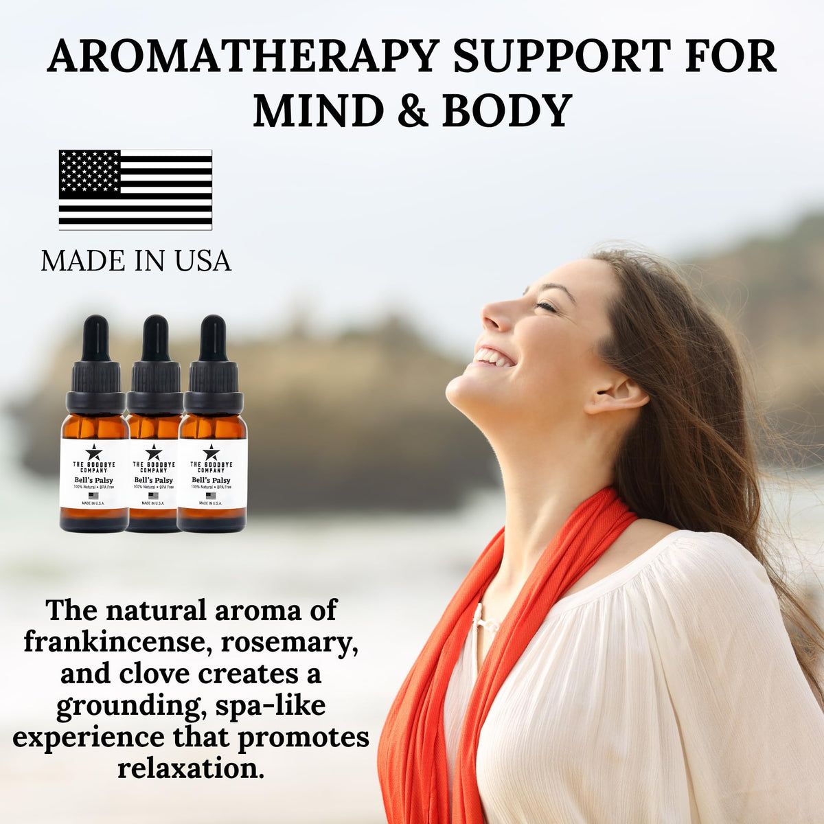 The Goodbye Company Bell’s Palsy Oil application massage demonstrates gentle lymphatic support.