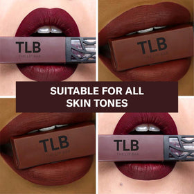 The Lip Bar Rebel liquid matte glide demonstrates smooth application.