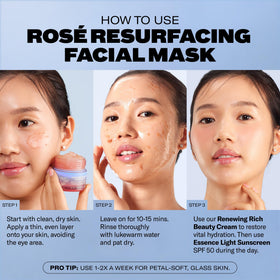 Then I Met You Rosé Resurfacing Mask packaging highlights cruelty-free skincare