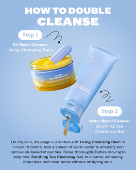 Then I Met You Soothing Tea Cleansing Gel after use showing refreshed skin