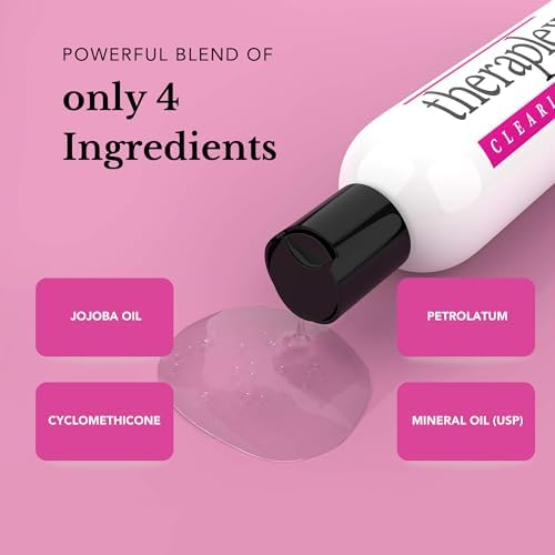 Theraplex lotion applied to damp skin for quick hydration.