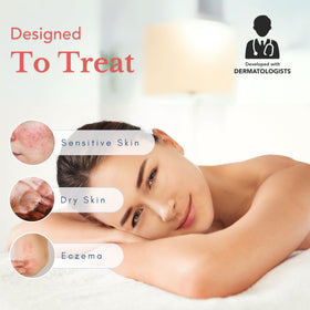 Theraplex Hydrolotion cream texture highlights a non-greasy, lightweight feel.