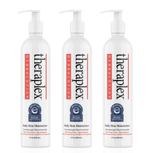 Theraplex Hydrolotion three-pack for daily hydration and convenience.