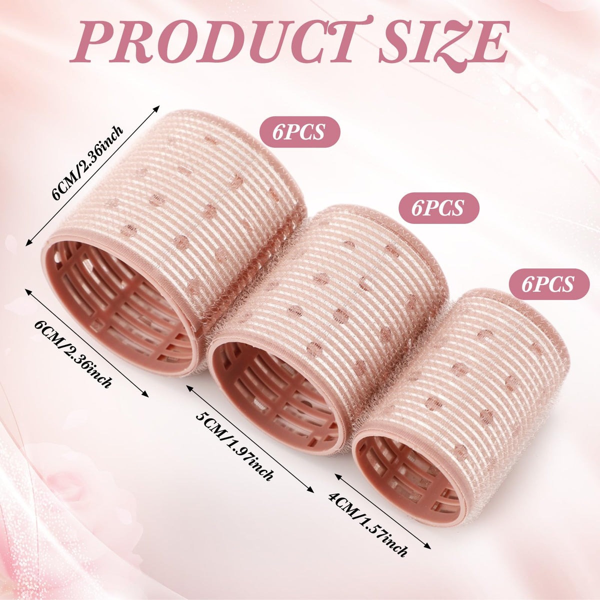 Therwen 18-piece aluminum thermal roller in 5cm size for smooth, lasting waves.