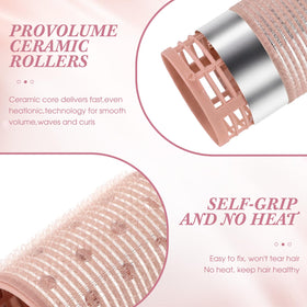 Therwen 18-piece aluminum thermal roller in 6cm size for defined long curls.