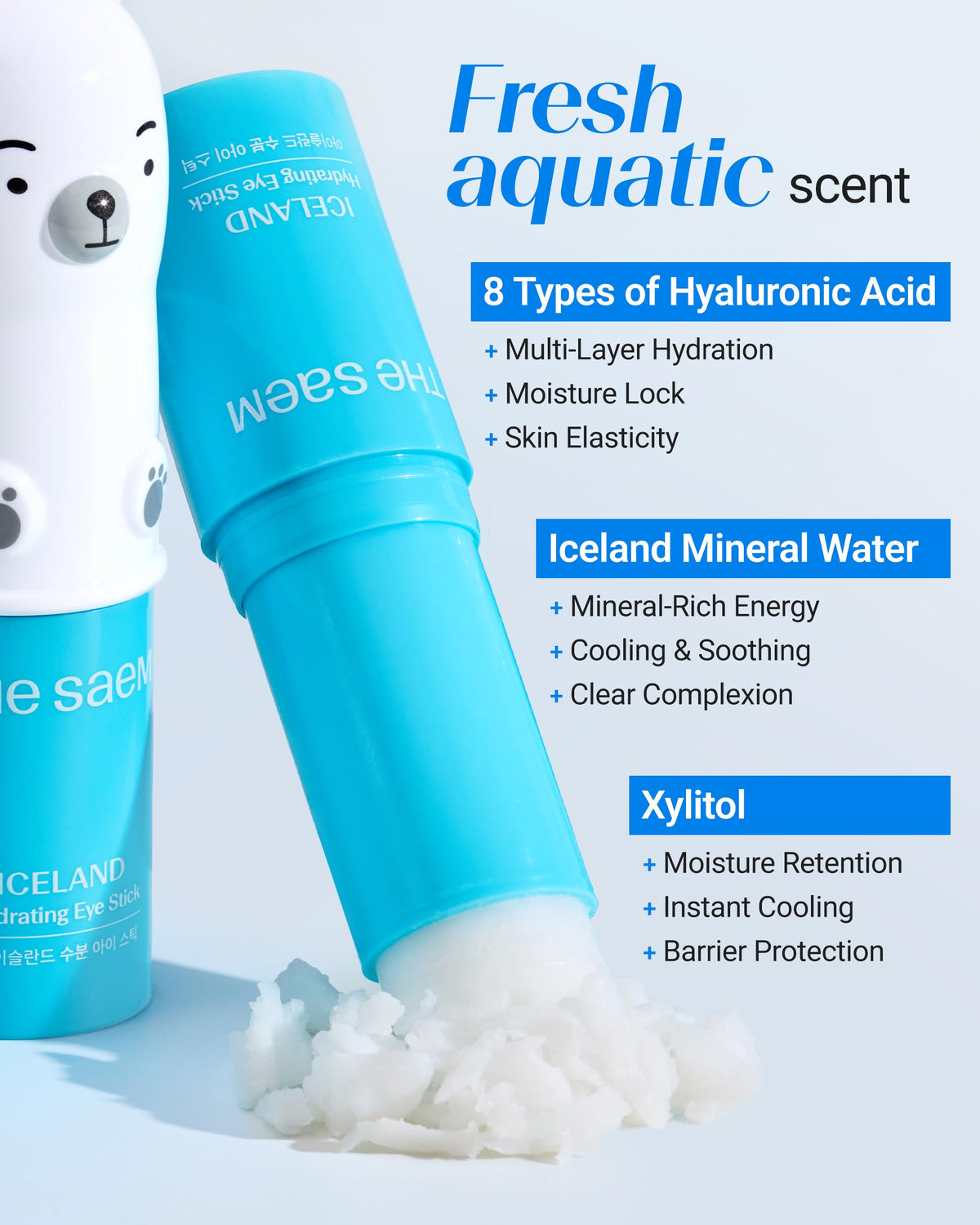 THESAEM Iceland Glacial Water image – soothing minerals for comfortable hydration.