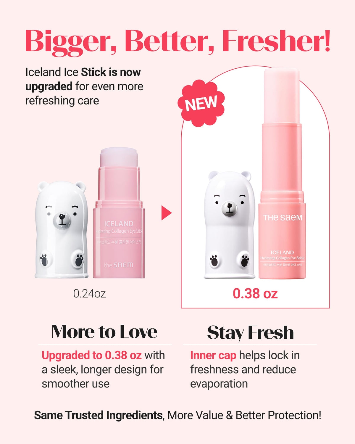 THESAEM Eye Stick roller in action for easy under-eye application