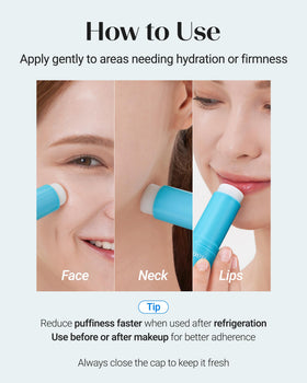 THESAEM sleek roller stick design highlighting easy application
