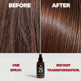 THESALONGUY 25 Spray nozzle close-up emphasizing featherlight hydration for fine hair.