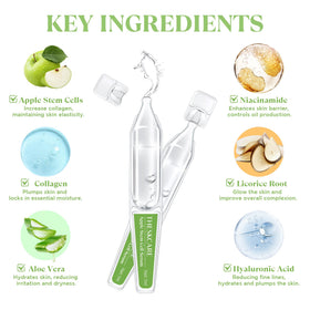 THESKCARE individually packaged ampoules showing fresh-use packaging