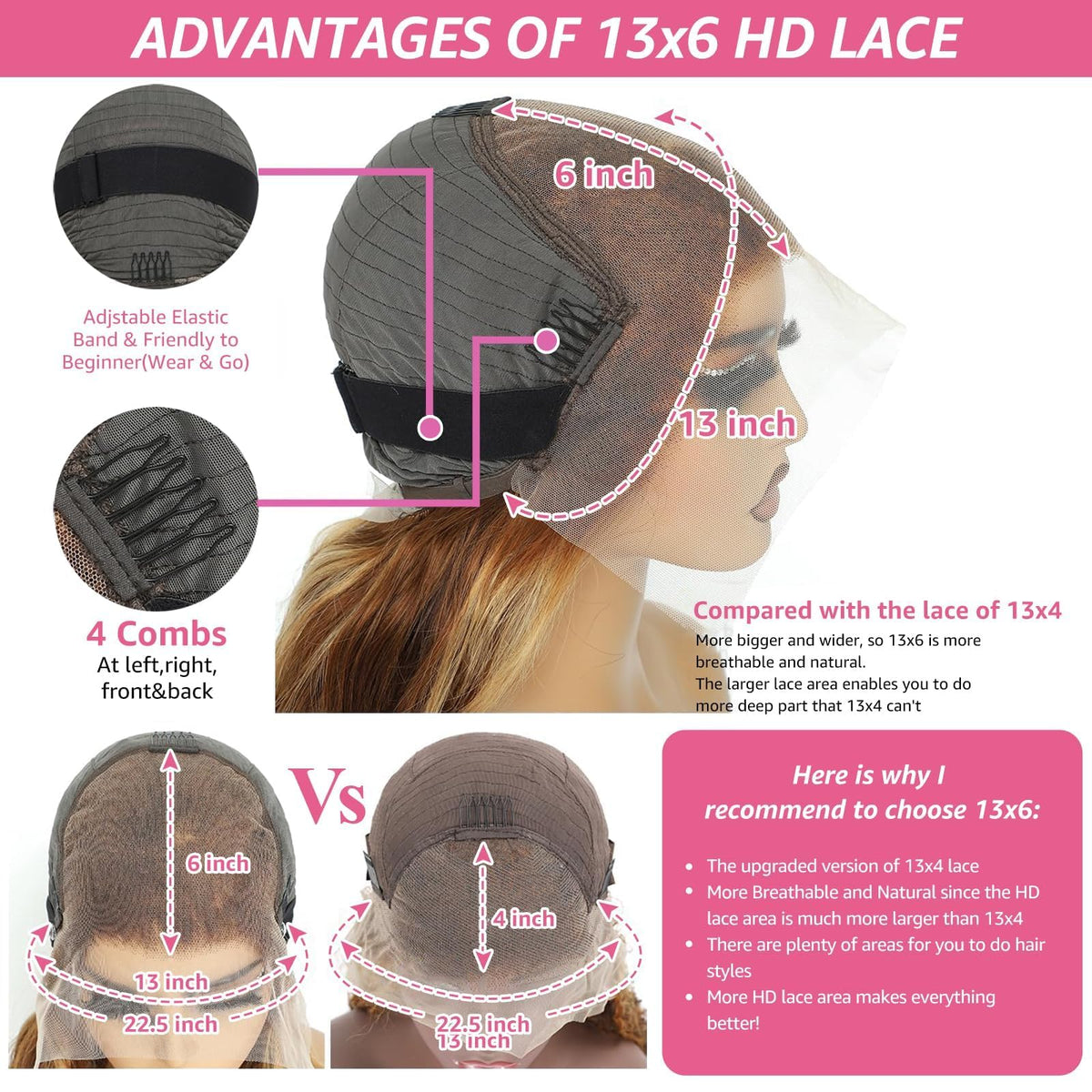 THGF honey blonde 28in wig 200 density for full, luxurious volume