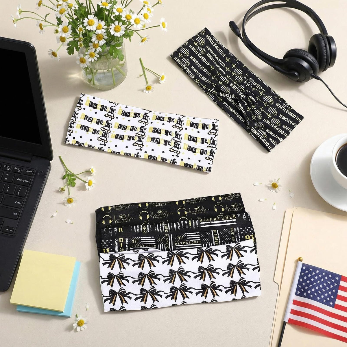 Thiccywoov dispatcher headbands gift for National Telecommunicators Week