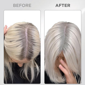 Thick Fiber Grey Roots Concealment creates a natural fuller look.