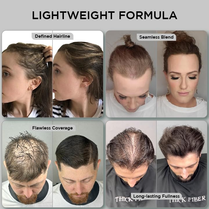 Thick Fiber shake-before-use demonstrates quick preparation for even distribution.