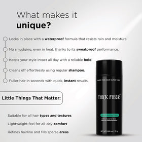 Thick Fiber weather-resistance-test suggests long-lasting hold in wind and moisture.