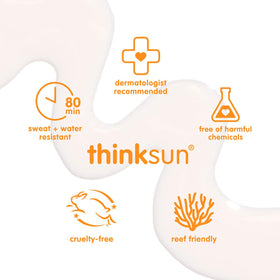 Thinkdaily reef-friendly mineral sunscreen concept with eco-friendly packaging.