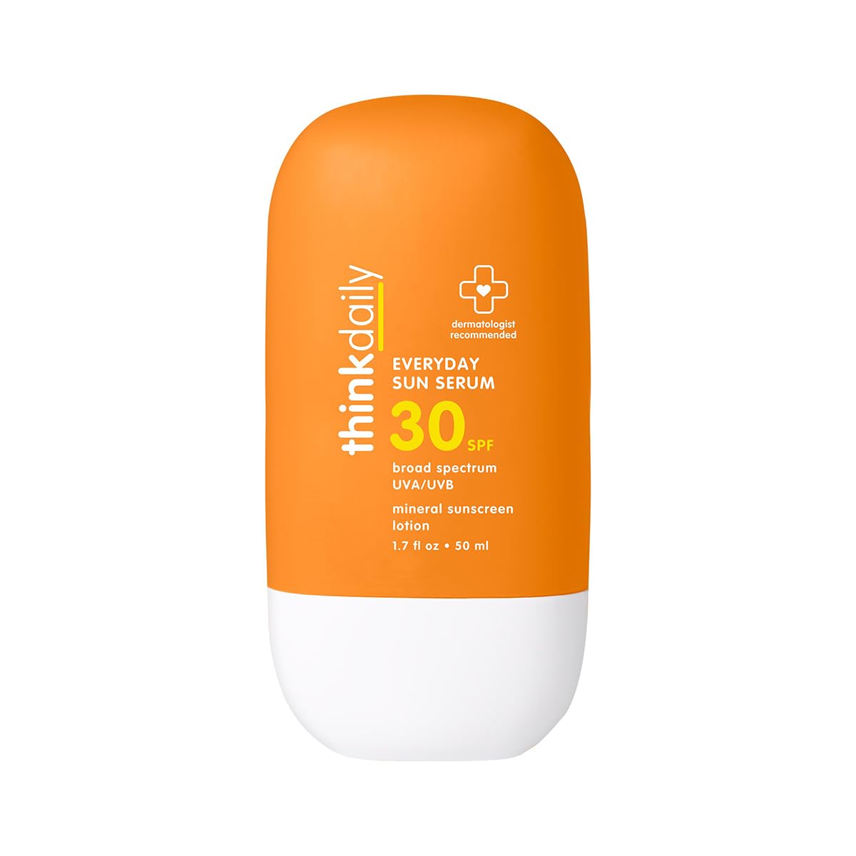 Thinkdaily SPF30 face serum bottle for daily mineral protection.