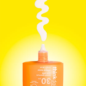 Thinkdaily SPF 30 ingredients highlight Aloe Vera, Jojoba Oil, Vitamin E.