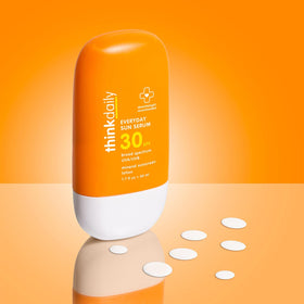 Thinkdaily lightweight texture close-up showing a sheer radiant finish.