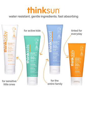 ThinkSport SPF 50+ sunscreen during outdoor sports activity
